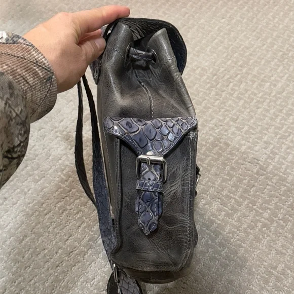 Freebird by Steven Brett Charcoal Backpack with Tassel Details - Picture 4 of 9